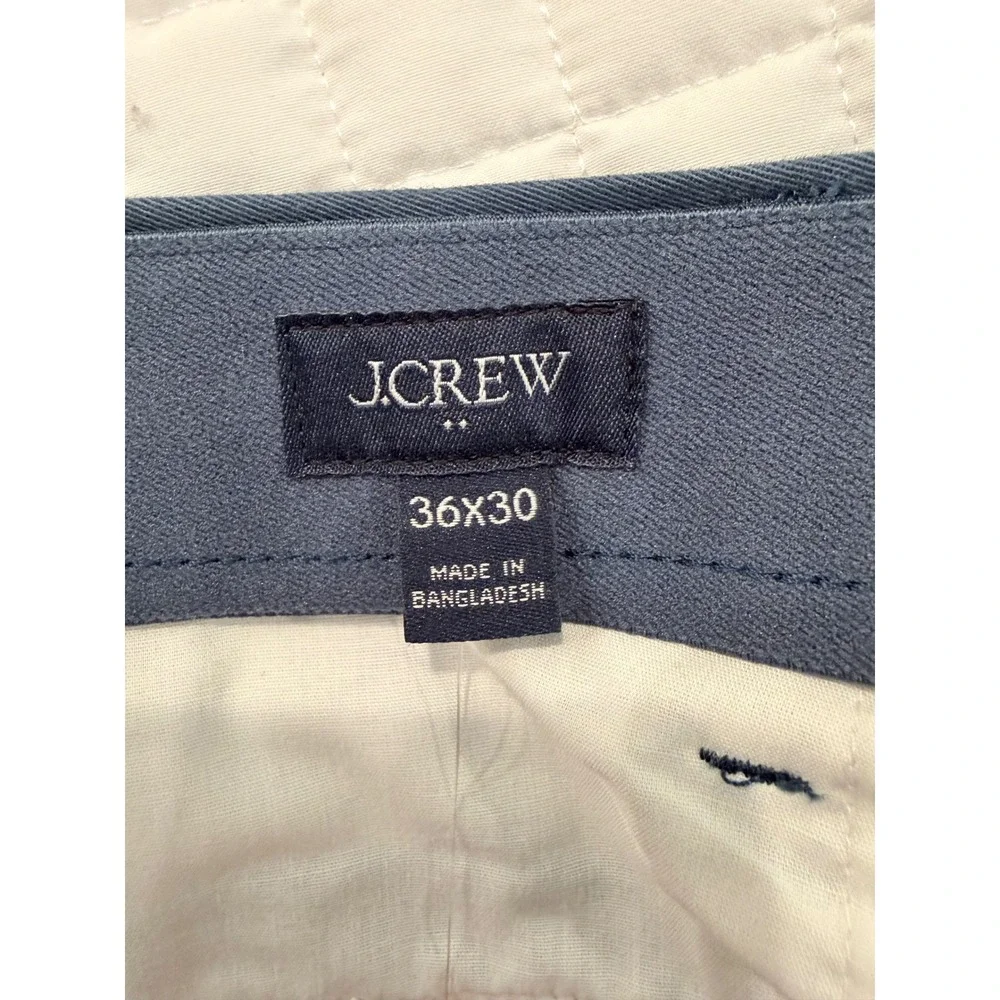 J.Crew Mens 770 Straight-Fit TruTemp 365 Chino British Pants Blue 36x30  NWT
